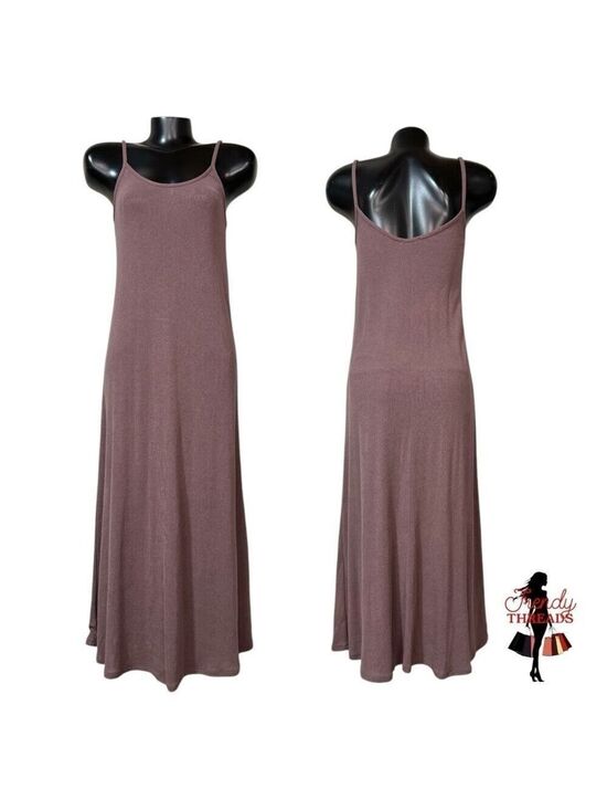 Zara Dresses & Skirts - Zara Knit Midi Dress Small Mauve Purple Bohemian Romantic Cottagecore Semi-Sheer